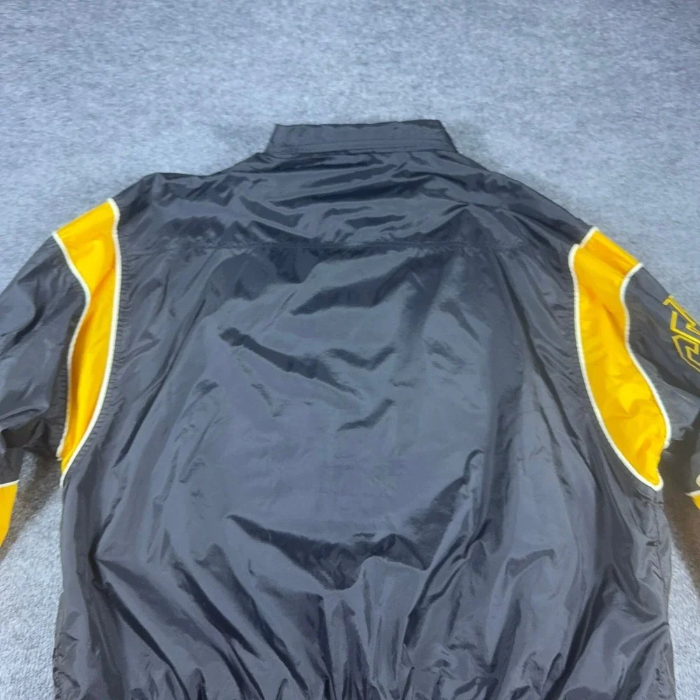 Vintage Starter NFL Pittsburgh Steelers Windbreaker Jacket Black Yellow Mens 2XL